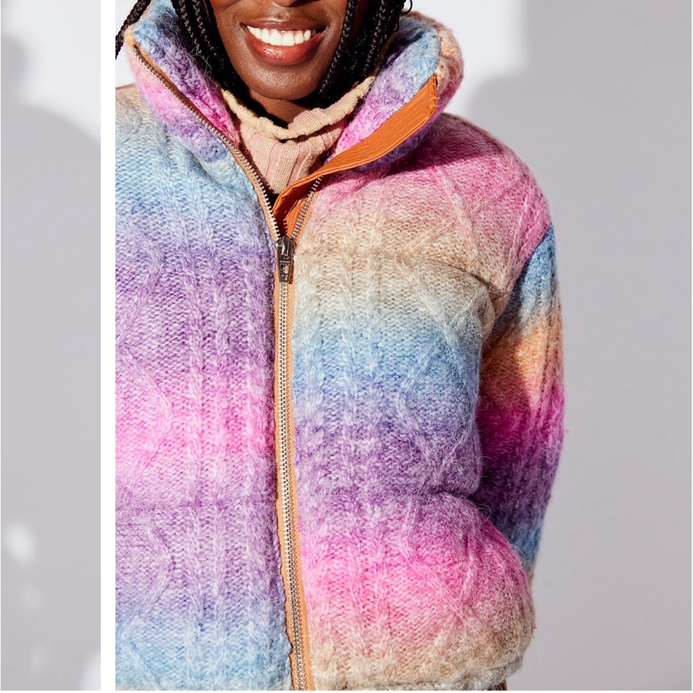 Super Fun Rainbow Puffer Jacket - image 3